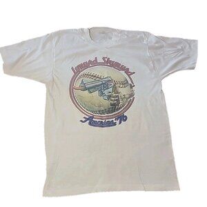 Vintage 1976 Lynyrd Skynyrd Concert Tour T-shirt America 76 Tee Shirt Large L
